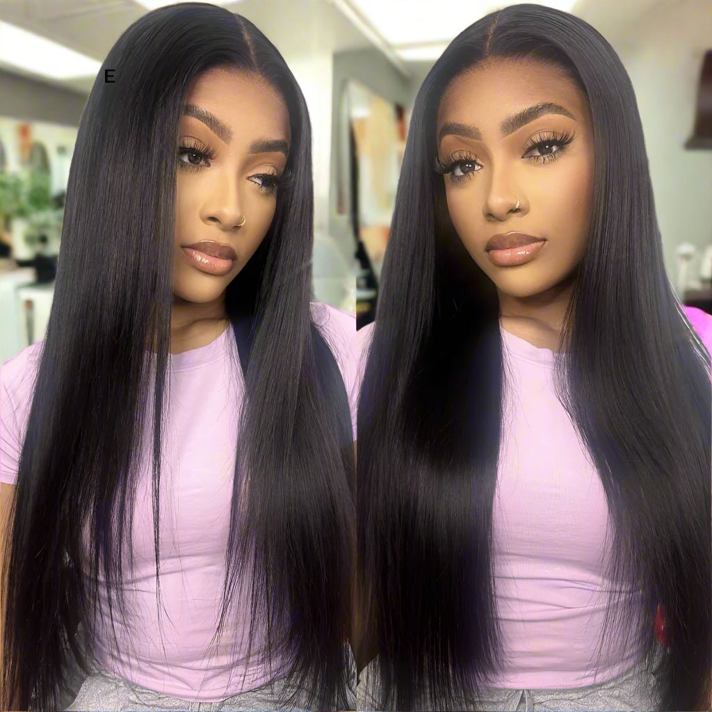 Lace Closure Glueless Straight Wig – No Glue, All Natural Confidence - HalleBeauty